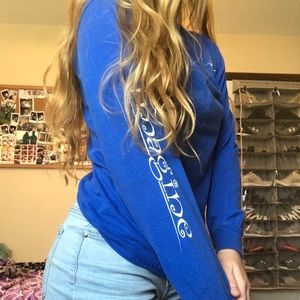 Dark blue long sleeved shirt